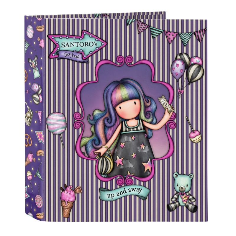 Reliure à anneaux Gorjuss Up and away Violet A4 (27 x 33 x 6 cm) - Acheter à 8,08 € seulement chez Collector's Boutique