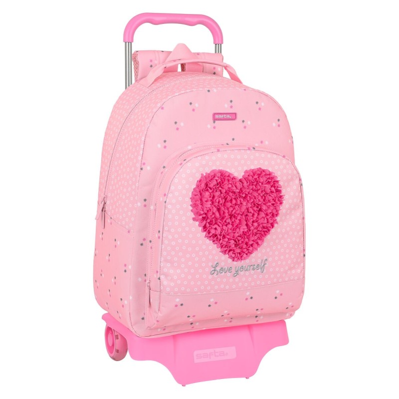 Cartable à roulettes Safta Love Yourself Rose (32 x 42 x 15 cm) - Acheter à 35,88 € seulement chez Collector's Boutique