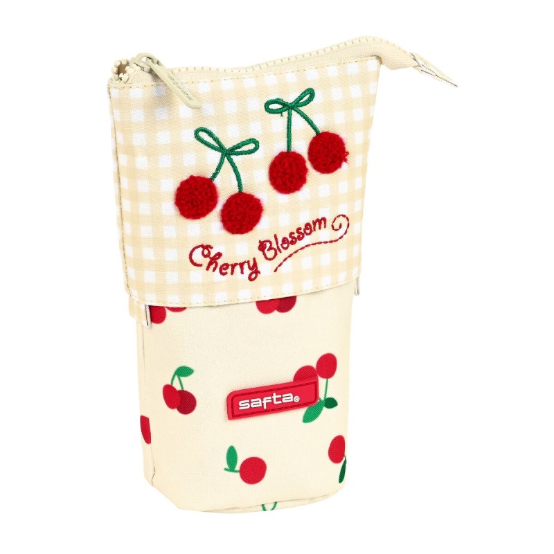 Trousse Gobelet Safta Cherry Beige (8 x 19 x 6 cm) - Acheter à 10,90 € seulement chez Collector's Boutique