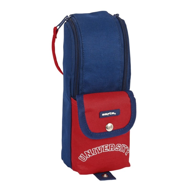 Trousse d'écolier Safta University Rouge Blue marine (6 x 21 x 6 cm) - Acheter à 12,32 € seulement chez Collector's Boutique