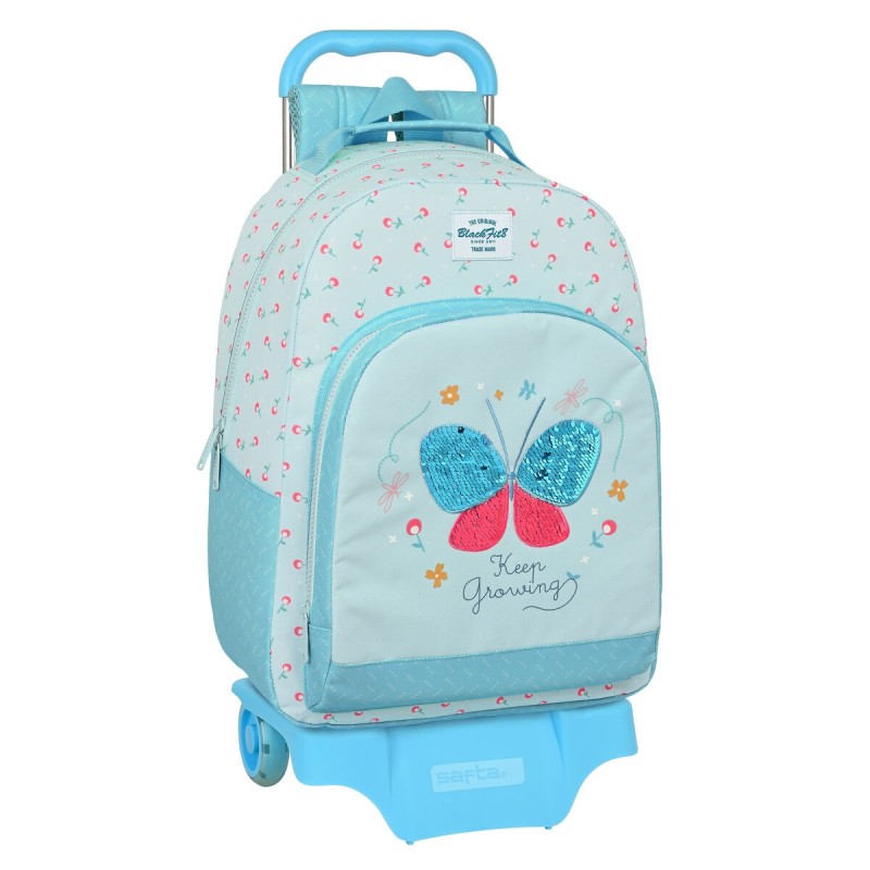 Cartable à roulettes BlackFit8 Keep Growing Bleu clair (32 x 42 x 15 cm) - Acheter à 35,88 € seulement chez Collector's Boutique