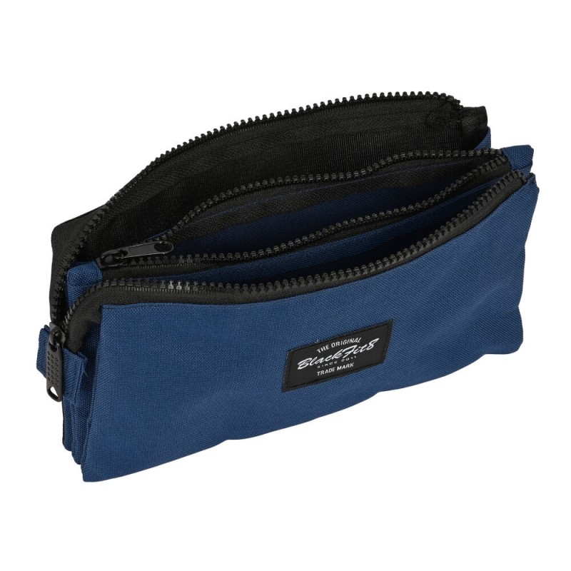 Trousse Fourre-Tout Triple BlackFit8 Urban Noir Blue marine (22 x 12 x 3 cm) - Acheter à 10,12 € seulement chez Collector's Bout