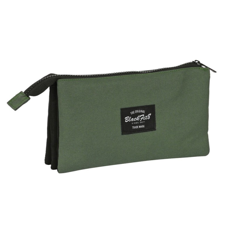 Trousse Fourre-Tout Triple BlackFit8 Gradient Noir Vert militaire (22 x 12 x 3 cm) - Acheter à 10,12 € seulement chez Collector'