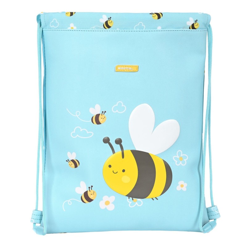 Sac à dos serré par des ficelles Safta Abeja Bleu clair (26 x 34 x 1 cm) - Acheter à 7,34 € seulement chez Collector's Boutique