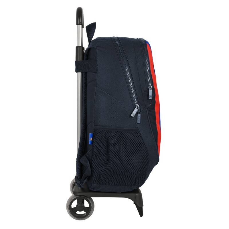 Cartable à roulettes F.C. Barcelona Bordeaux Blue marine (32 x 44 x 16 cm) - Acheter à 49,56 € seulement chez Collector's Boutiq