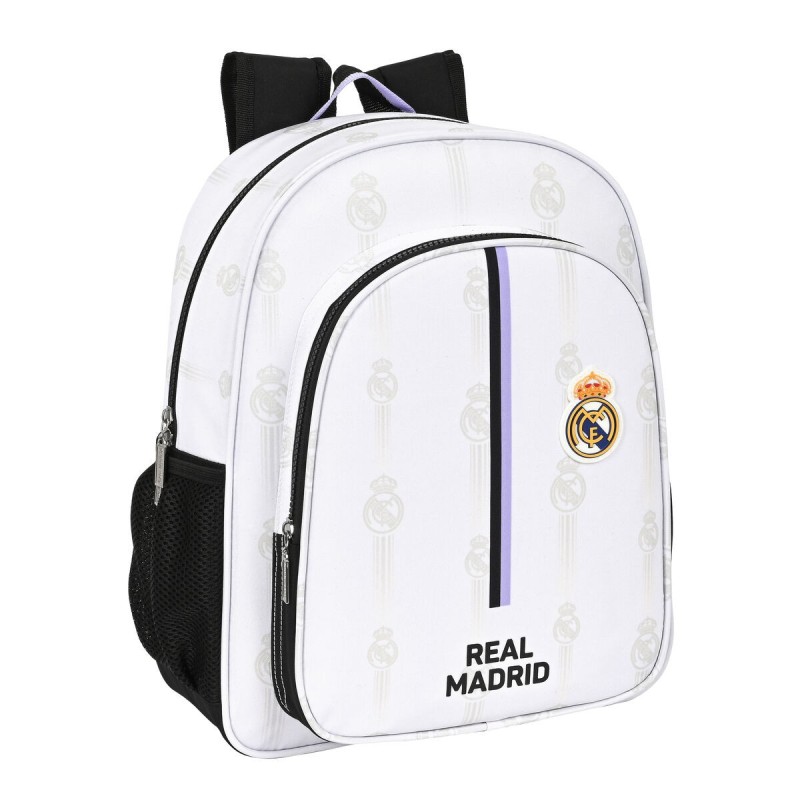 Cartable Real Madrid C.F. Noir Blanc (32 x 38 x 12 cm) - Acheter à 30,25 € seulement chez Collector's Boutique