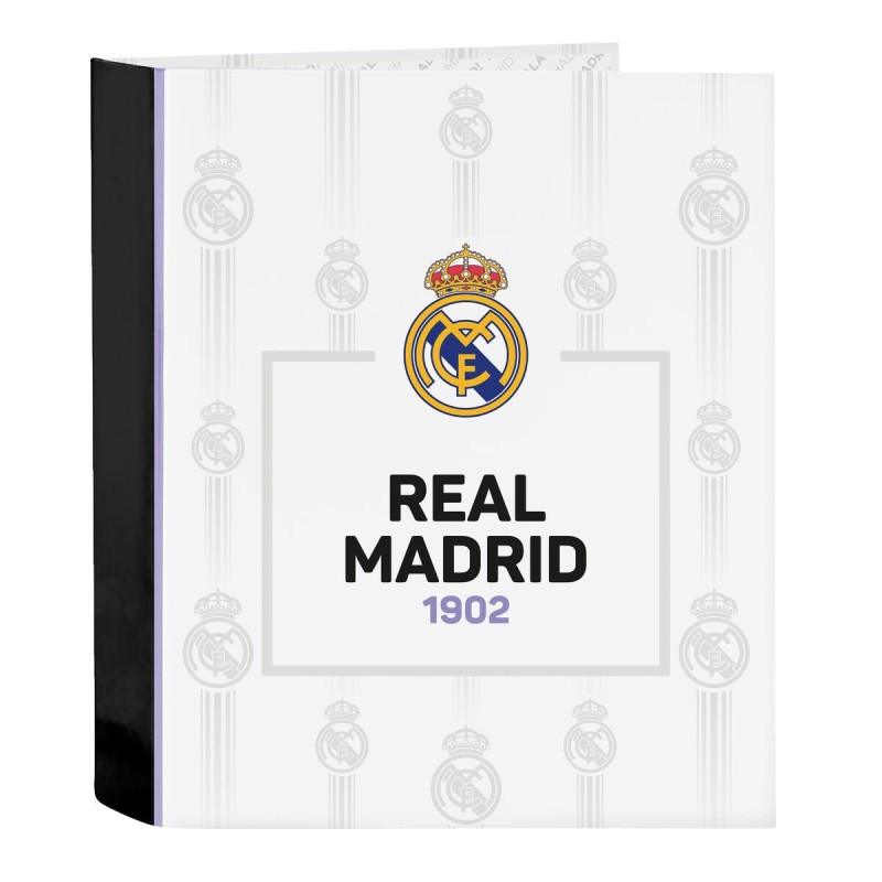 Reliure à anneaux Real Madrid C.F. Noir Blanc A4 (27 x 33 x 6 cm) - Acheter à 8,08 € seulement chez Collector's Boutique