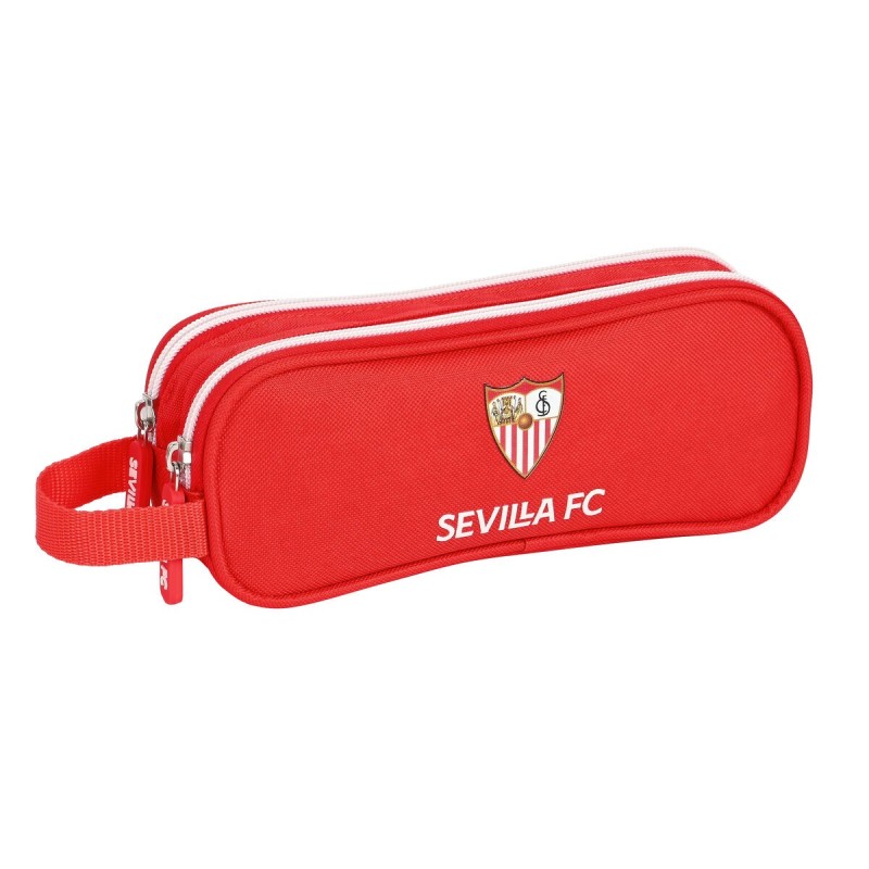 Trousse Fourre-Tout Double Sevilla Fútbol Club Rouge (21 x 8 x 6 cm) - Acheter à 12,24 € seulement chez Collector's Boutique