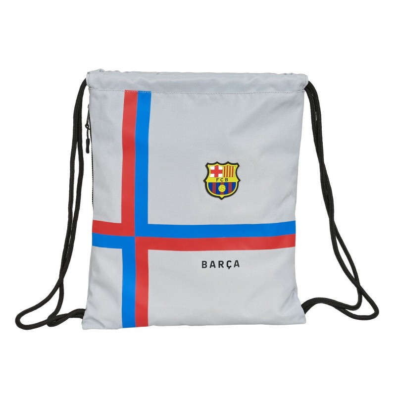 Sac à dos serré par des ficelles F.C. Barcelona Gris (35 x 40 x 1 cm) - Acheter à 15,34 € seulement chez Collector's Boutique