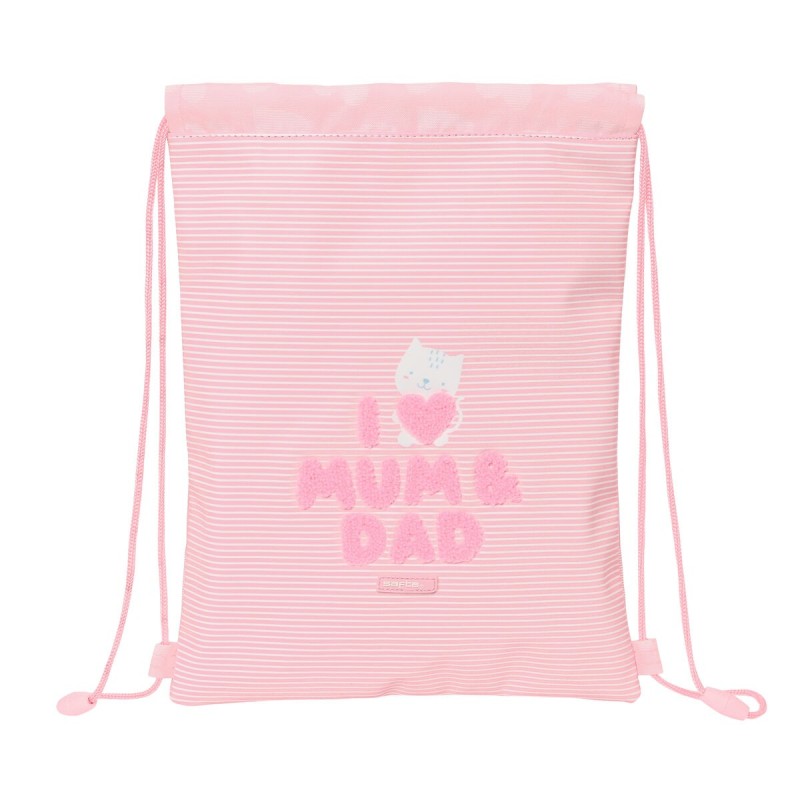 Sac à dos serré par des ficelles Safta Love Rose (26 x 34 x 1 cm) - Acheter à 12,53 € seulement chez Collector's Boutique