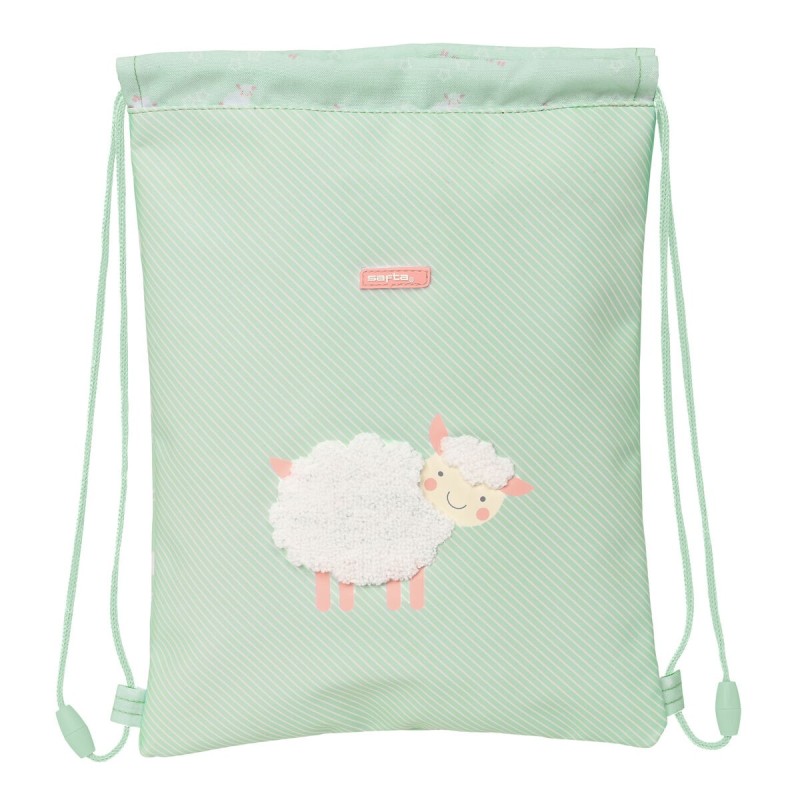 Sac à dos serré par des ficelles Safta Ovejita Vert (26 x 34 x 1 cm) - Acheter à 12,53 € seulement chez Collector's Boutique