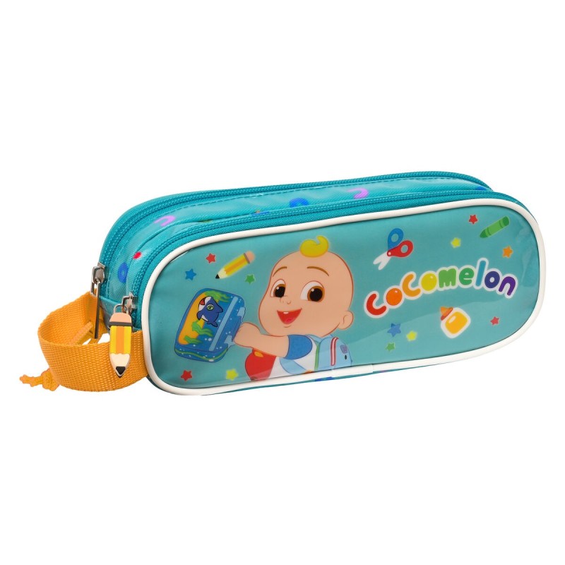 Trousse Fourre-Tout Double CoComelon Back to class Bleu clair (21 x 8 x 6 cm) - Acheter à 11,21 € seulement chez Collector's Bou