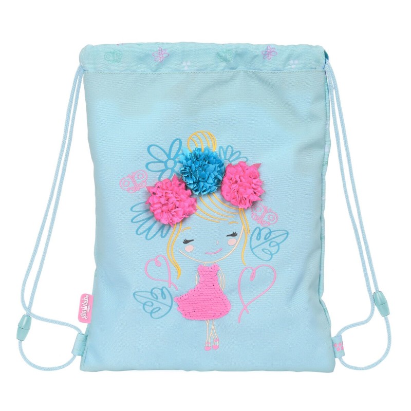 Sac à dos serré par des ficelles Glow Lab Cute doll Bleu clair (26 x 34 x 1 cm) - Acheter à 12,53 € seulement chez Collector's B