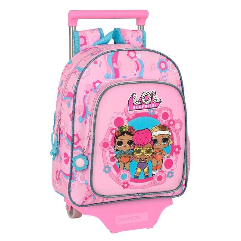 Cartable à roulettes LOL Surprise! Glow girl Rose (28 x 34 x 10 cm) - Acheter à 37,78 € seulement chez Collector's Boutique