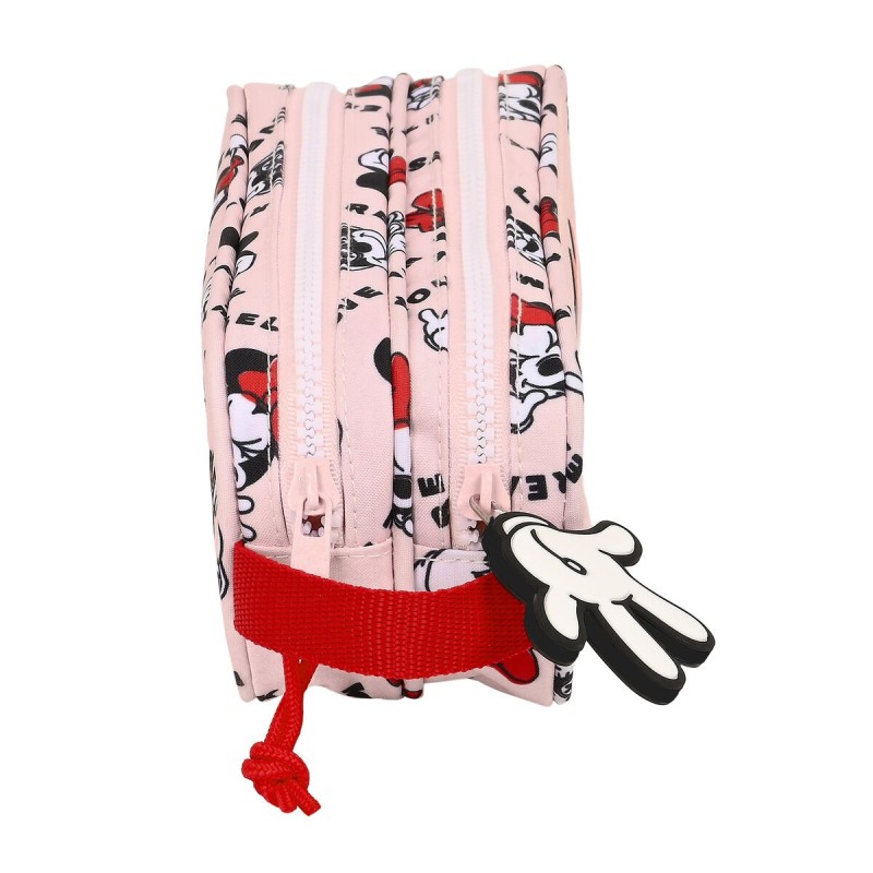 Trousse Fourre-Tout Double Minnie Mouse Me time Rose (21 x 8 x 6 cm) - Acheter à 11,21 € seulement chez Collector's Boutique