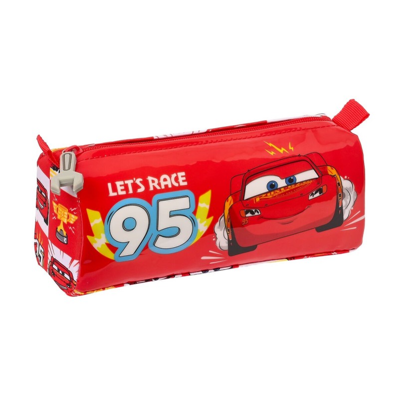 Trousse d'écolier Cars Let's race Rouge Blanc (21 x 8 x 7 cm) - Acheter à 9,83 € seulement chez Collector's Boutique