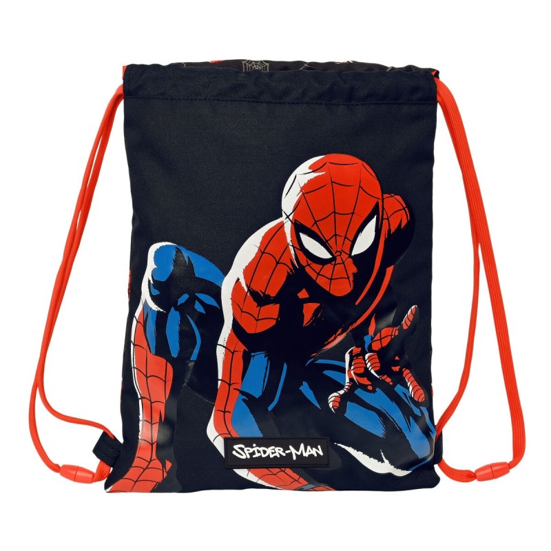 Sac à dos serré par des ficelles Spiderman Hero Noir (26 x 34 x 1 cm) - Acheter à 14,38 € seulement chez Collector's Boutique