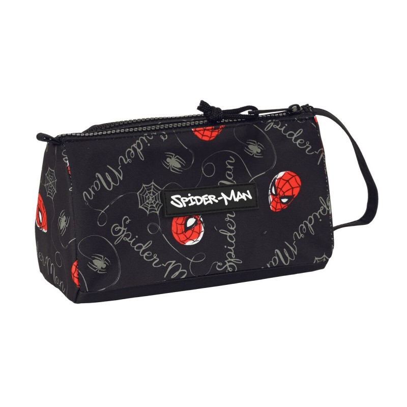 Trousse d'écolier Spiderman Hero Noir (20 x 11 x 8.5 cm) - Acheter à 13,12 € seulement chez Collector's Boutique