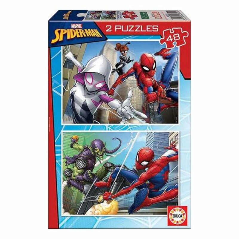 Puzzle Spiderman Educa Hero (2 x 48 pcs) - Acheter à 11,96 € seulement chez Collector's Boutique