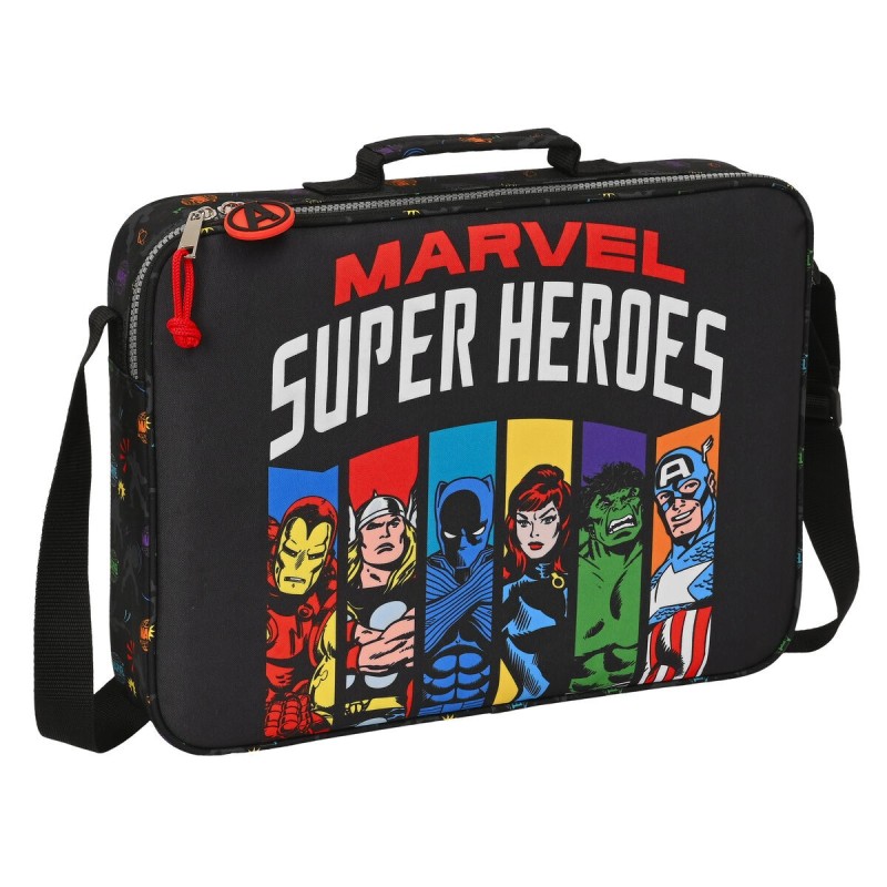 Cartable d'école The Avengers Super heroes Noir (38 x 28 x 6 cm) - Acheter à 19,27 € seulement chez Collector's Boutique