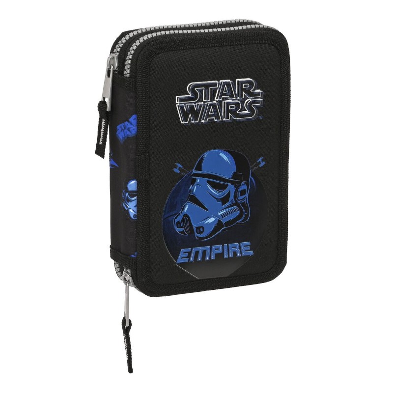 Trousse Scolaire avec Accessoires Star Wars Digital escape Noir (12.5 x 19.5 x 4 cm) (28 pcs) - Acheter à 18,84 € seulement chez