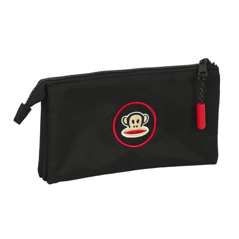 Trousse Fourre-Tout Triple Paul Frank Campers Noir (22 x 12 x 3 cm) - Acheter à 12,85 € seulement chez Collector's Boutique