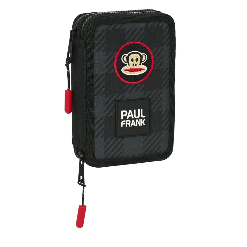 Trousse Scolaire avec Accessoires Paul Frank Campers Noir (12.5 x 19.5 x 4 cm) (28 pcs) - Acheter à 18,84 € seulement chez Colle