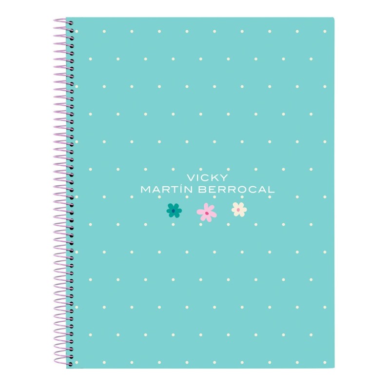 Carnet Vicky Martín Berrocal Mint paradise Menthe A4 (120 Volets) - Acheter à 11,29 € seulement chez Collector's Boutique