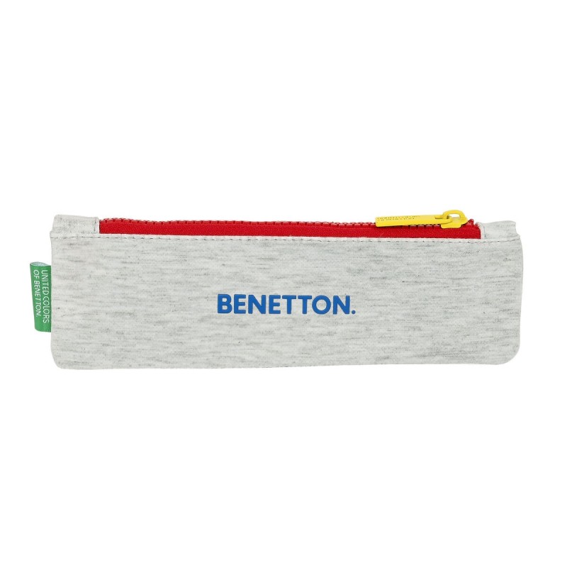 Trousse d'écolier Benetton Pop Gris (20 x 6 x 1 cm) - Acheter à 7,19 € seulement chez Collector's Boutique