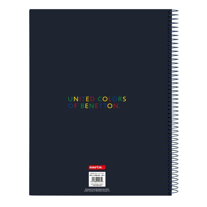 Carnet Benetton Sixties Blue marine A4 (120 Volets) - Acheter à 11,29 € seulement chez Collector's Boutique