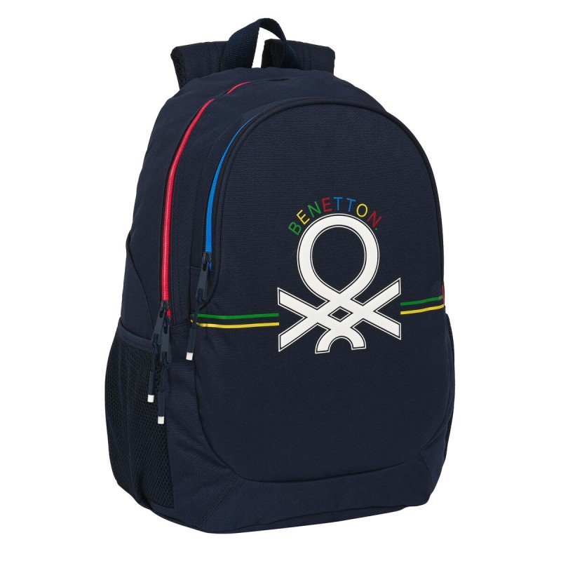 Cartable Benetton Sixties Blue marine (32 x 44 x 16 cm) - Acheter à 35,54 € seulement chez Collector's Boutique