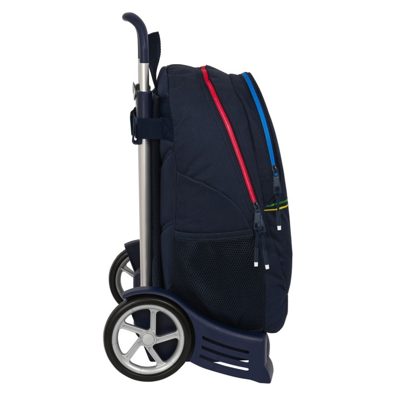 Cartable à roulettes Benetton Sixties Blue marine (32 x 44 x 16 cm) - Acheter à 57,28 € seulement chez Collector's Boutique