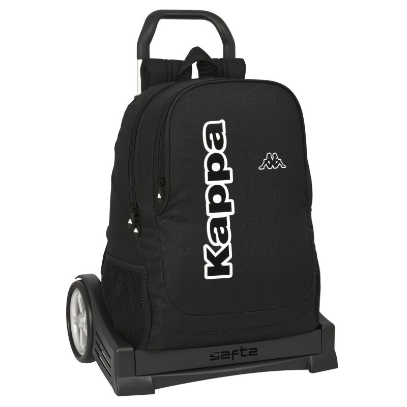 Cartable à roulettes Kappa Black Noir (32 x 44 x 16 cm) - Acheter à 57,28 € seulement chez Collector's Boutique