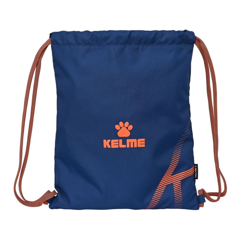 Sac à dos serré par des ficelles Kelme Navy blue Orange Blue marine (35 x 40 x 1 cm) - Acheter à 11,80 € seulement chez Collecto