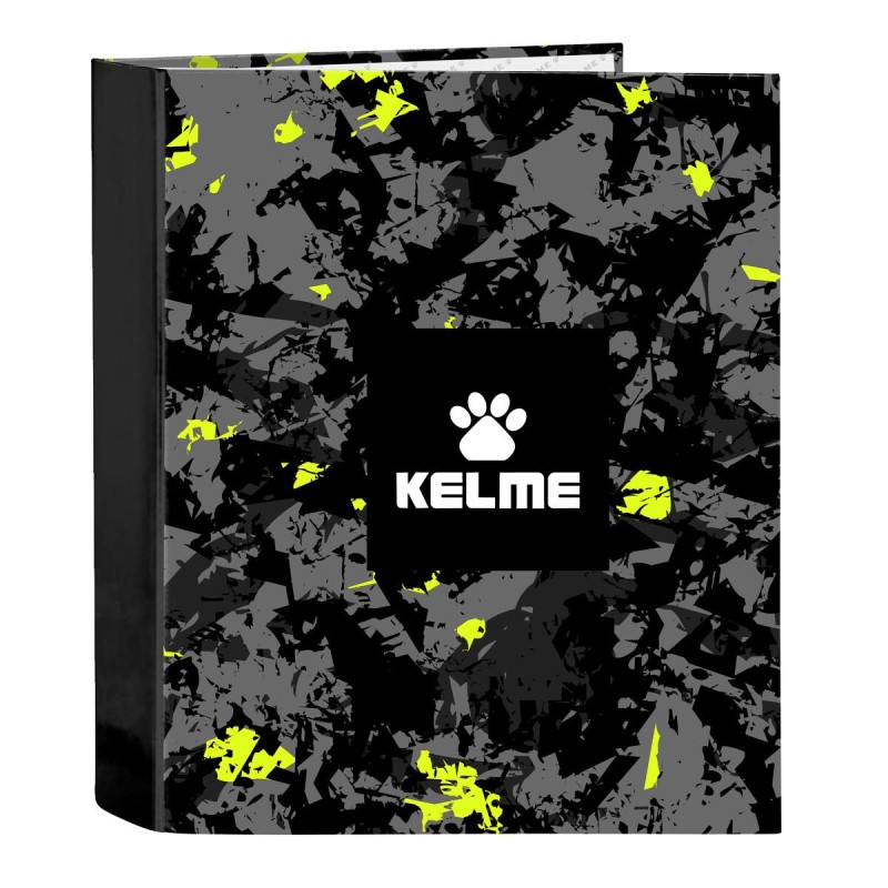 Reliure à anneaux Kelme Jungle Noir Gris Citron A4 (27 x 33 x 6 cm) - Acheter à 9,83 € seulement chez Collector's Boutique