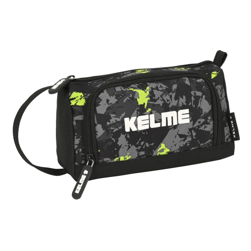 Trousse d'écolier Kelme Jungle Noir Gris Citron (20 x 11 x 8.5 cm) - Acheter à 13,12 € seulement chez Collector's Boutique