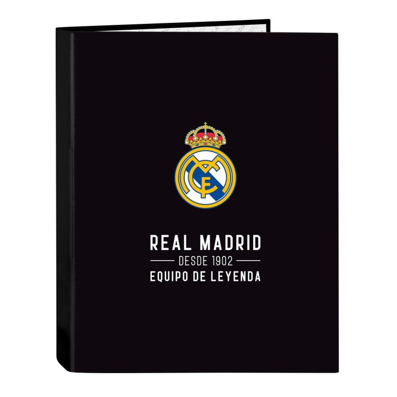 Reliure à anneaux Real Madrid C.F. Corporativa Noir A4 (26.5 x 33 x 4 cm) - Acheter à 7,26 € seulement chez Collector's Boutique