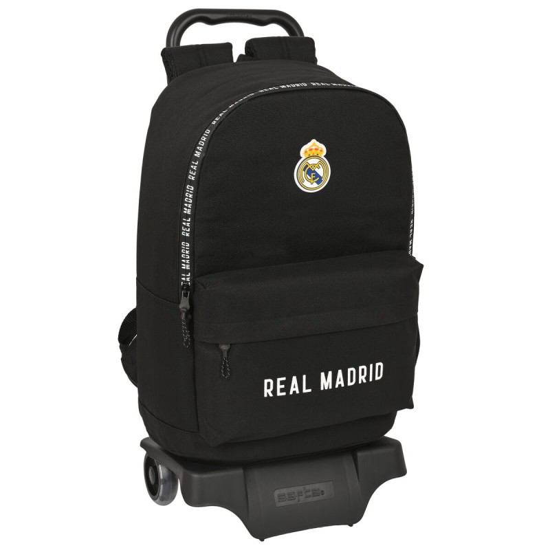 Cartable à roulettes Real Madrid C.F. Corporativa Noir (31 x 47 x 15 cm) - Acheter à 60,13 € seulement chez Collector's Boutique