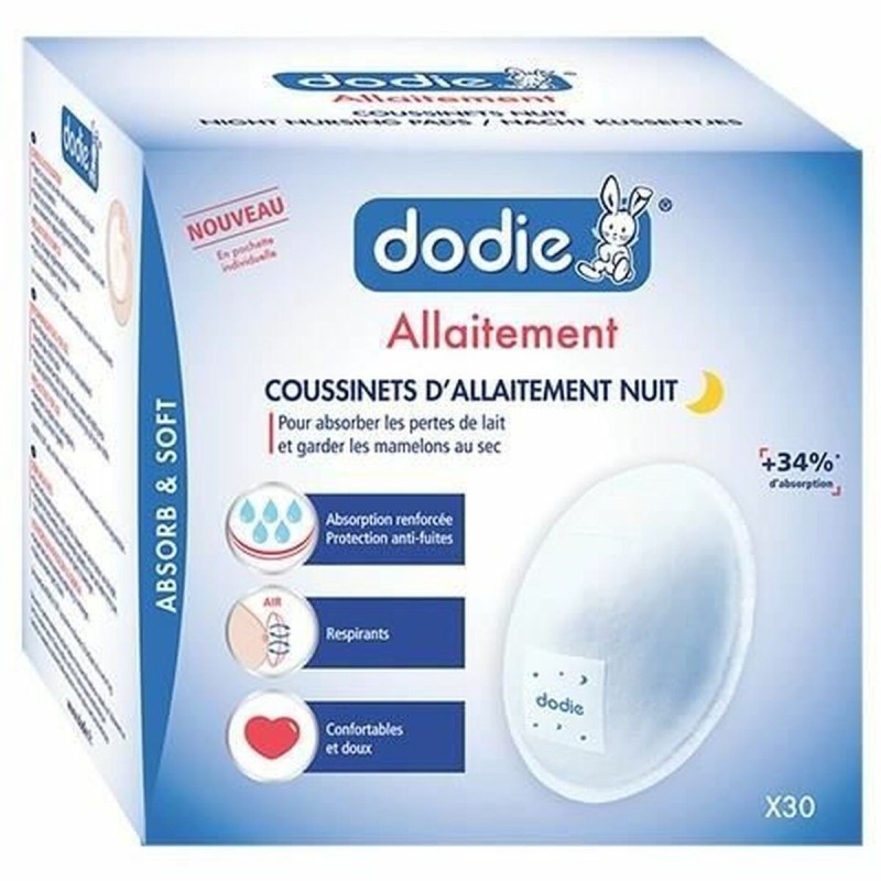 Disques Protecteurs d'Allaitement Dodie 30 pcs - Acheter à 23,75 € seulement chez Collector's Boutique