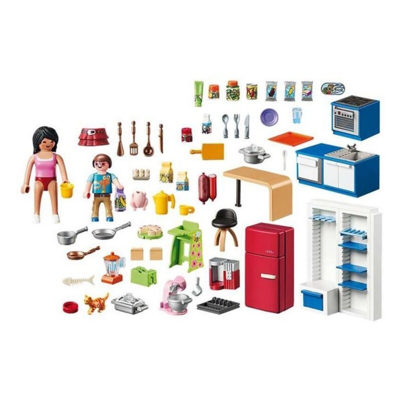 Playset Dollhouse Kitchen Playmobil 70206 (129 pcs) - Acheter à 40,98 € seulement chez Collector's Boutique