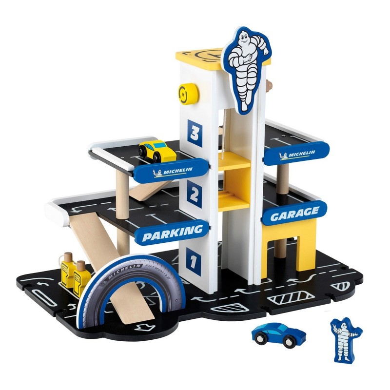 Garage Parking avec Véhicules Klein Michelin Bois 3404 - Acheter à 73,54 € seulement chez Collector's Boutique