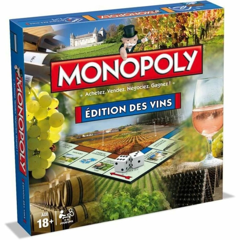 Jeu de société Winning Moves MONOPOLYEditions des vins (FR) - Acheter à 51,22 € seulement chez Collector's Boutique