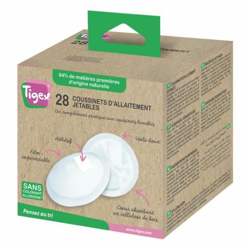 Disques Protecteurs d'Allaitement Tigex 28 pcs - Acheter à 22,91 € seulement chez Collector's Boutique