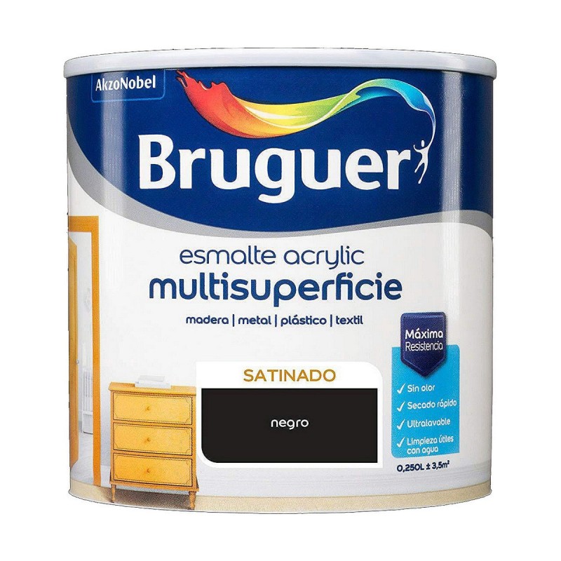 Peinture acrylique Bruguer Noir Peinture acrylique (250 ml) - Acheter à 10,15 € seulement chez Collector's Boutique