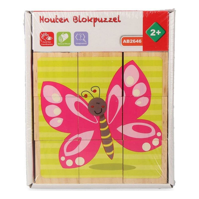 Puzzle enfant en bois Papillon Cubes (10 Pièces) - Acheter à 12,71 € seulement chez Collector's Boutique