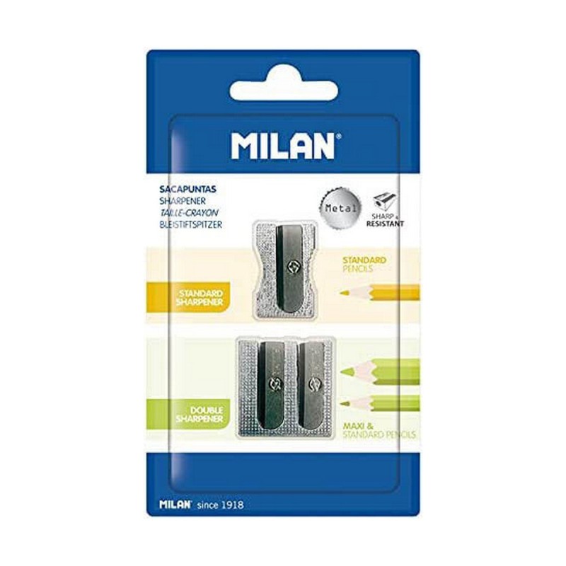 Taille-crayon Milan Gris Aluminium - Acheter à 2,41 € seulement chez Collector's Boutique