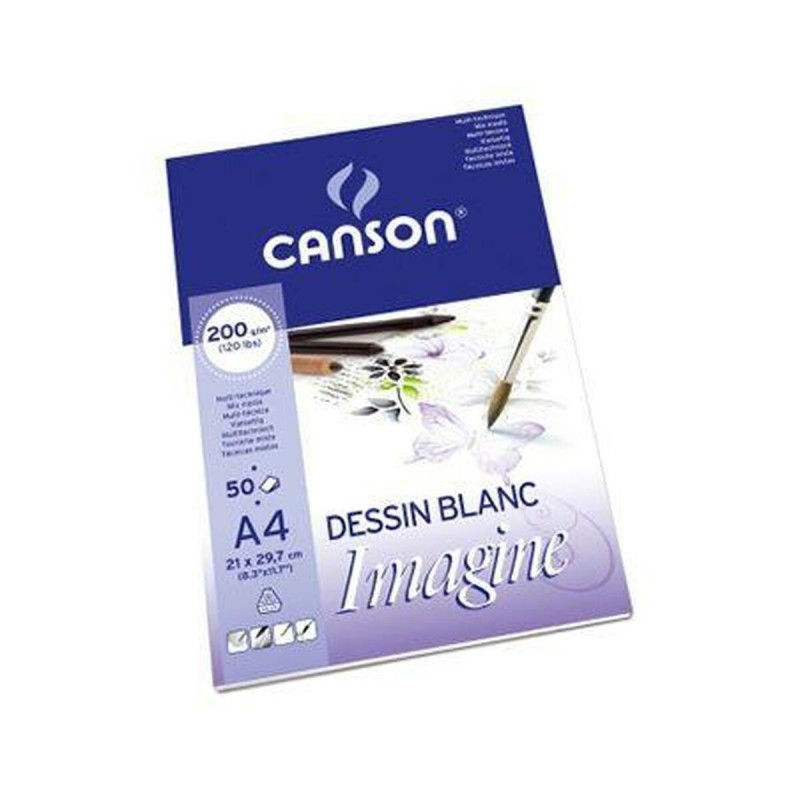 Bloc-notes Canson Imagine 200 g 50 Volets 5 Unités (210 x 297 mm) - Acheter à 31,60 € seulement chez Collector's Boutique