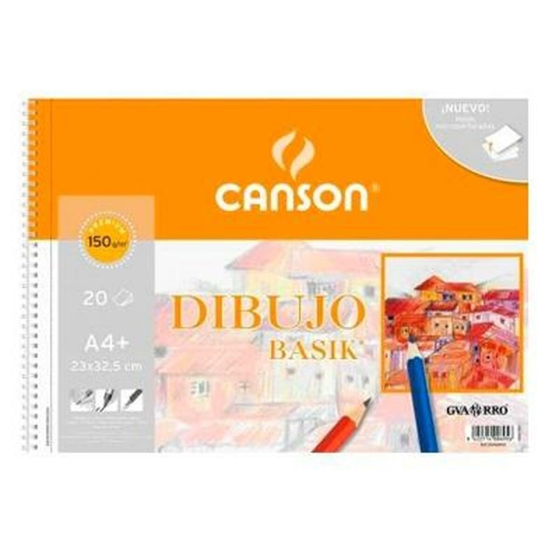 Bloc-notes Canson Basik Lisse Microperforé 150 g 20 Volets 10 Unités Spirale (23 x 32,5 cm) - Acheter à 42,76 € seulement chez C