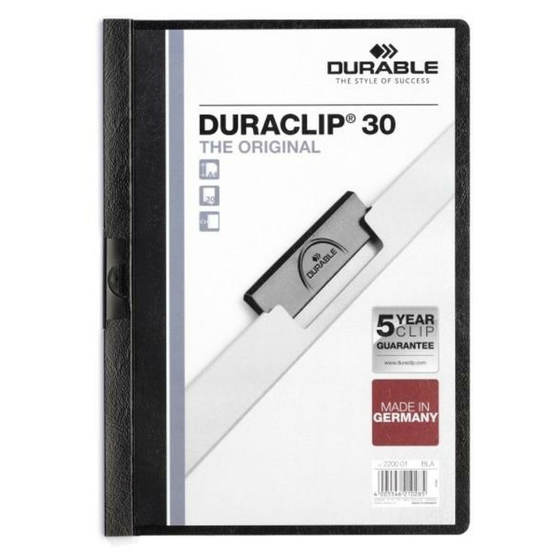 Dossier de Portefeuilles Durable DURACLIP 30 A4 Noir A4 25 Pièces - Acheter à 33,17 € seulement chez Collector's Boutique