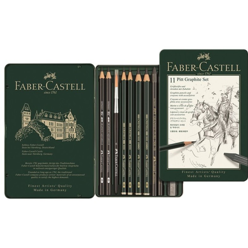 Ensemble de Crayons Faber-Castell Pitt 112972 (11 Pièces) - Acheter à 21,02 € seulement chez Collector's Boutique